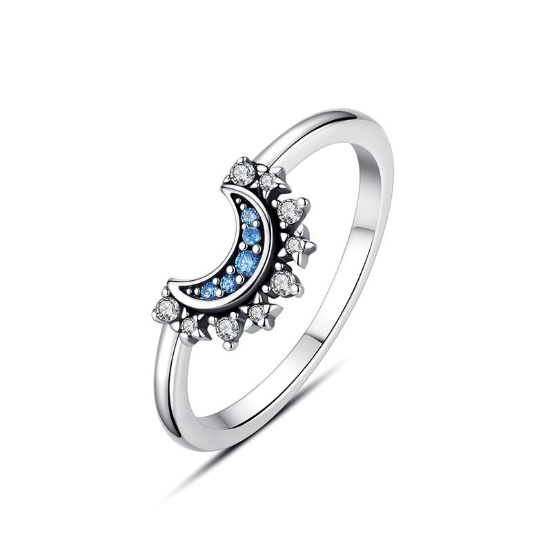 

Оригинальное кольцо из стерлингового серебра 925 пробы с медью, в форме сердца любви, кости желаний, луны и солнца, с кристаллом, розовым золотом, для женщин, свадебный подарок, роскошный циркон 7