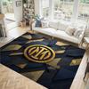 Borussia Dortmund Design Kristall Samt Teppich Gemütlich Non?Rutschfester Teppich mit Aufdruck für Schlafzimmer Wohnzimmer Eingang