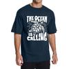 Aiyino Unisex Sea Turtle The Ocean is Calling 100% Cotton Graphic Tee