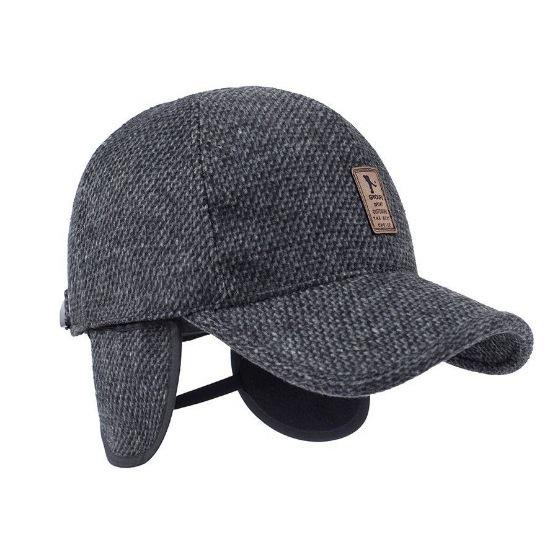 Herren Entenschnabelmütze: Dick, Warm, Ohrenschützend, All-Match-Design für Herbst/Winter