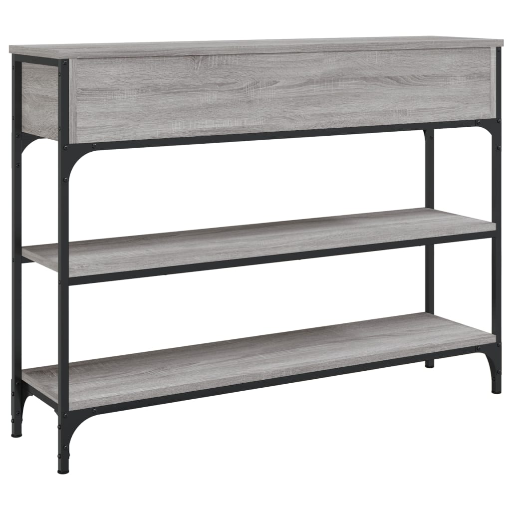 Console Table Grey Sonoma 100x25x75 cm Particleboard