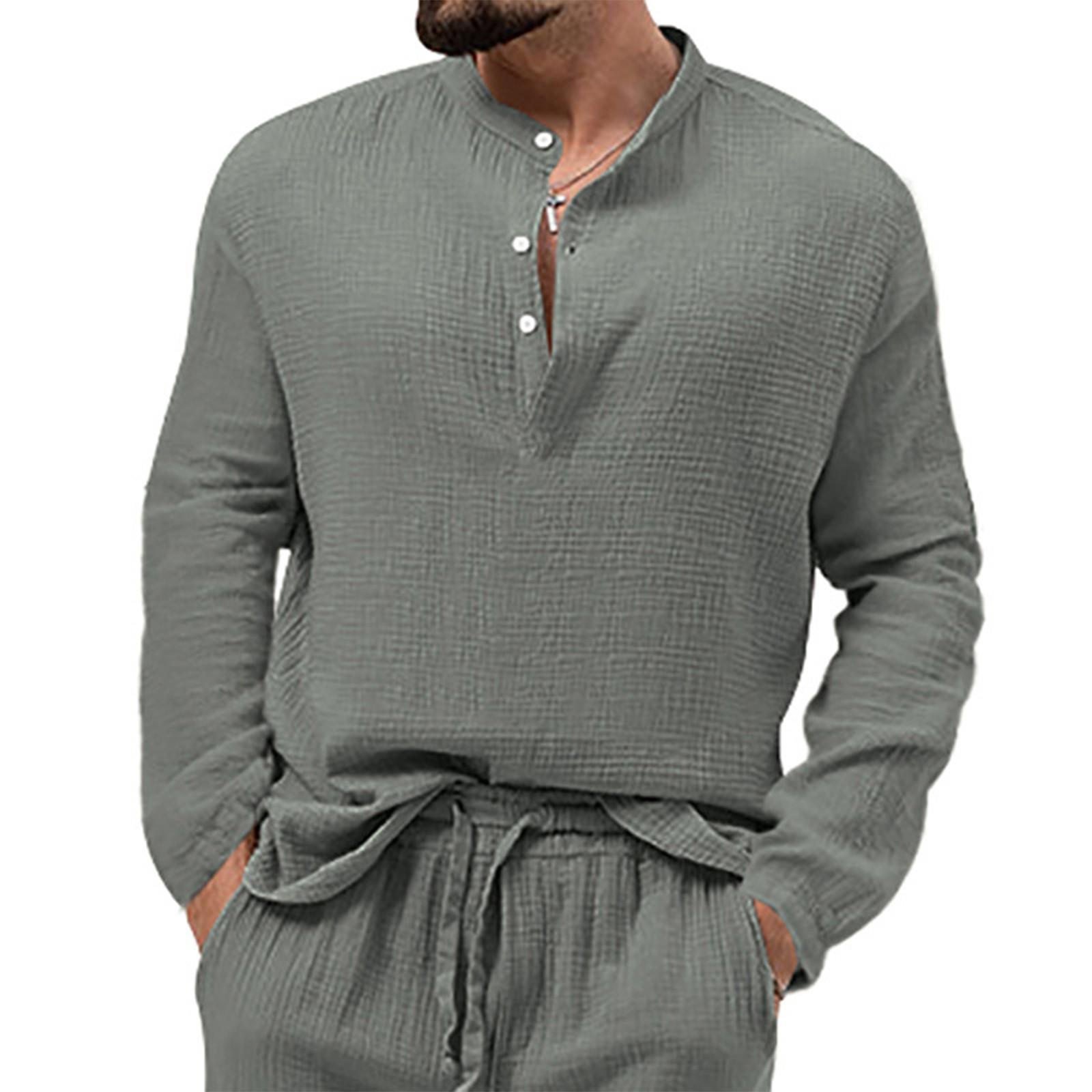 

Men S Long Sleeved Men S V-Neck T-Shirt Fashion Casual Color Matching T-Shirt XXXL