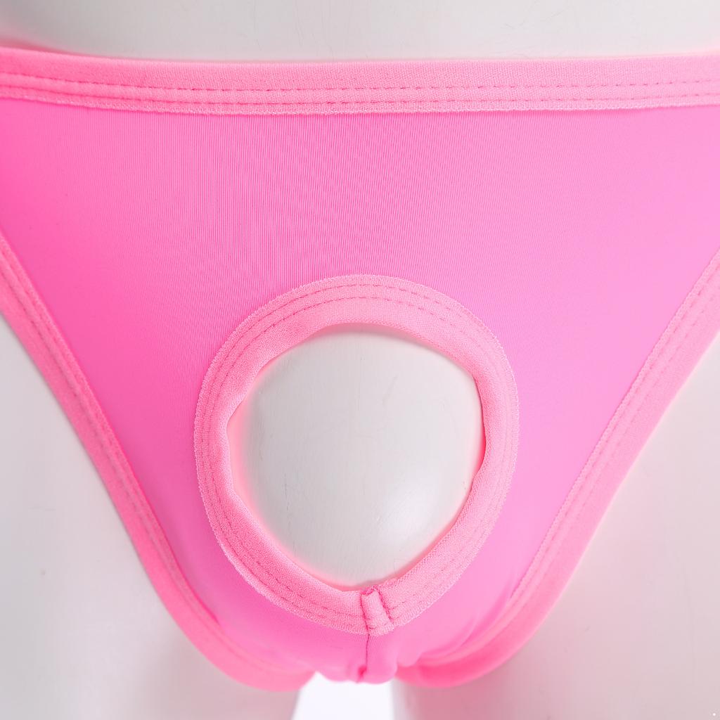 Mens Low Rise Thong Underpants Hollow out Bulge T-back Micro Briefs Underwear
