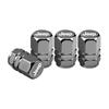 Anti-Theft Wheel Valve Stem Caps Exterior Styling for Jeep Compass Wrangler Grand Cherokee Universal Tire Air Covers AKO1