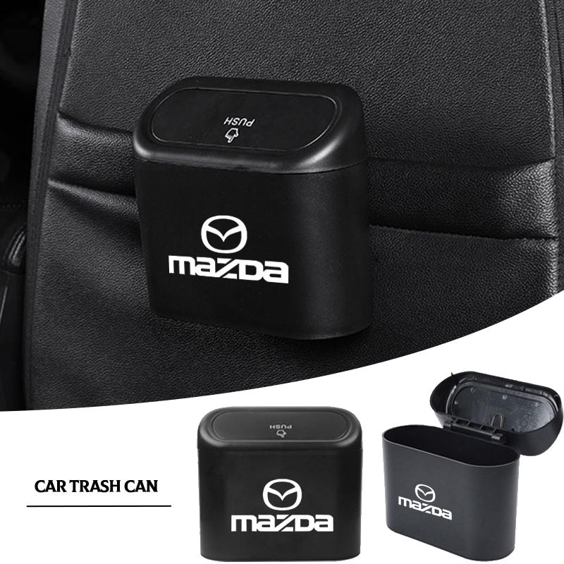 Car Vehicle Case Storage Box Black ABS Square Pressing Trash Can For Mazda 3 6 CX5 2 CX3 CX9 MX5 RX8 Axela Demio MS CX5 2 Axela Demio Atenza MS GJI GH