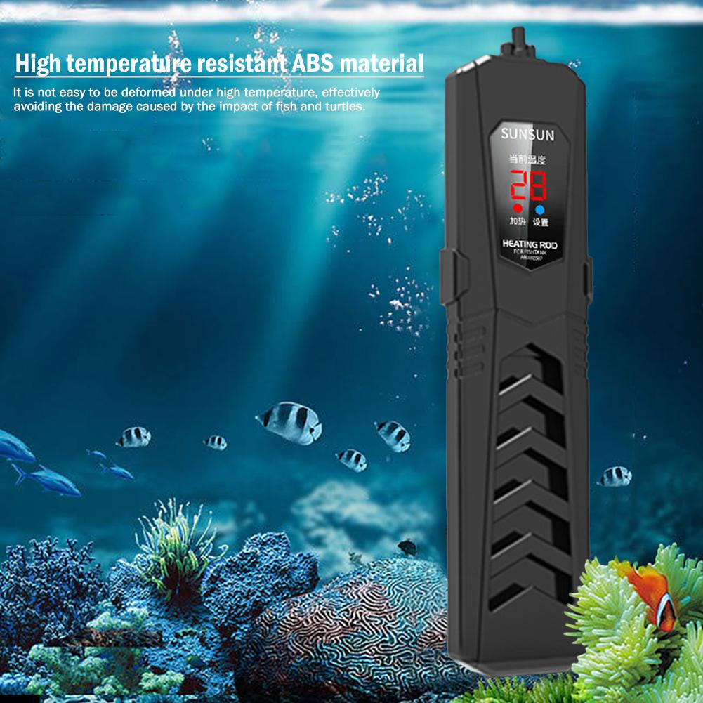 50-1000W Submersible Fish Tank Heater Thermostat Digital Display Heater Stick with Suction Cup Dual Probe Temperature Adjustment