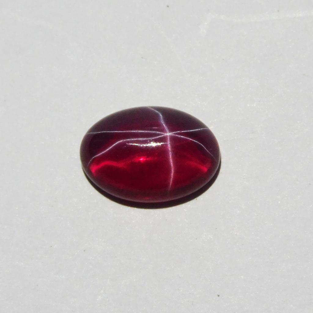 Ovaler Roter Sternrubin 8,90 Karat Atemberaubender Loser Edelstein Natürlich ZERTIFIZIERT P-995-S