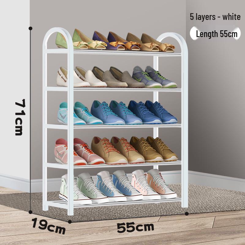 Elegant Multi-Level Metal Shoe Rack, Space-Saving and Economical Home Storage