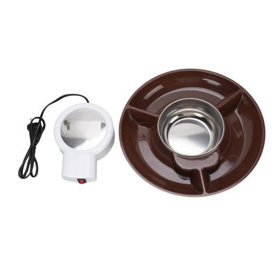 Fondue au chocolat électrique Acier inoxydable 25W Set de fondue au chocolat pour tremper, arroser, décorer