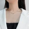 Silver Plated 925 Dolphin Love Necklace for Women - Korean Style Clavicle Chain with Simple Versatile Pendant