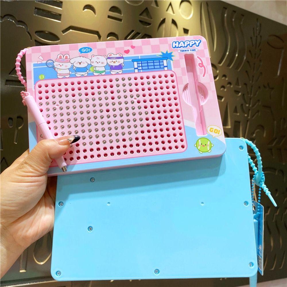 Magnetic Toy Doodle Board Keychain Puzzle Writing Pad Bag Pendant Backpack Key Chain Birthday Gift
