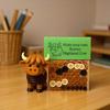 3D Animals Button Decor Handmade Button Highland Cow Decoration Kit Festive Atmosphere Props For Garden Patio Porch Indoor
