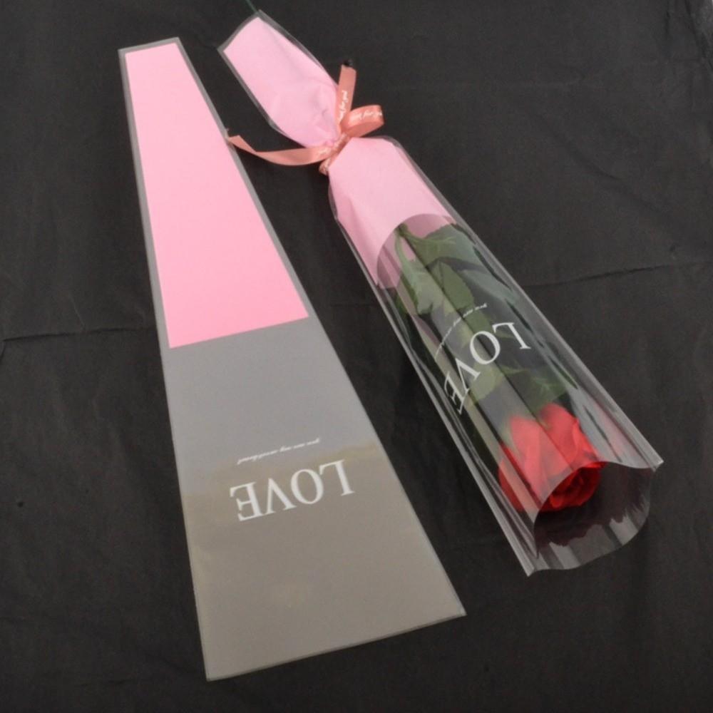 50Pcs Single Flower Flower Wrapping Bag Love Single Rose Sleeves New Bouquet Wrapper  Party Supplies