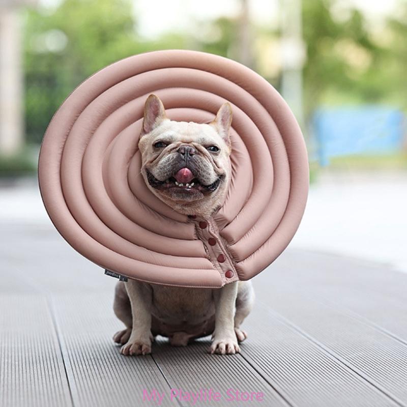 Dog Cone Collar After Surgery for Wound Healing Easy To Eat and Drink Prevent Biting & Scratching Breathable Collar