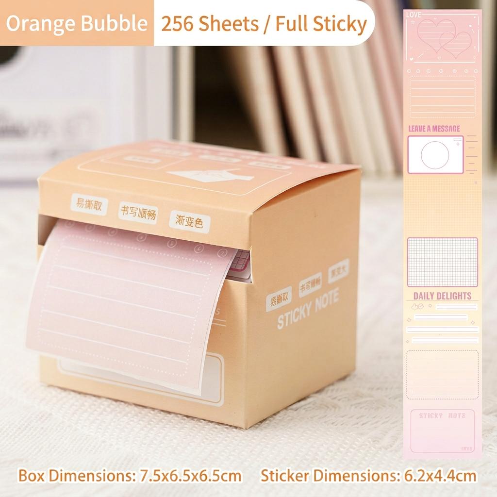 

Roll Sticky Notes Smooth Writing Gradient Memo Pad Memo Pad Pull-Out Adhesive Memo Pad Daily Messages Study Schedule Stationery