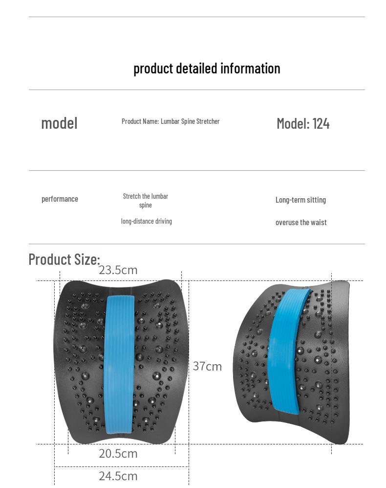 Four-Season Lumbar Traction Device: Spine Corrector & Waist Support Back Cushion for Discomfort