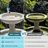 Eco Friendly Bird Bath Supplies Copper Disc Water Purifier Pure 3 Point Disc for Garden Features Support 4 Inch Purification Outdoor Accessories