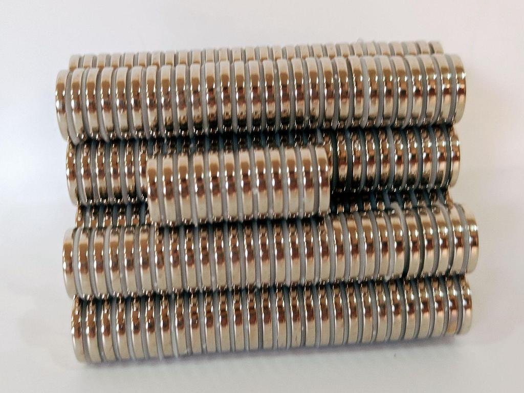 Neodymium Iron Boron Double-Sided Strong Suction Magnets for Fridges, Round and Square Shapes.