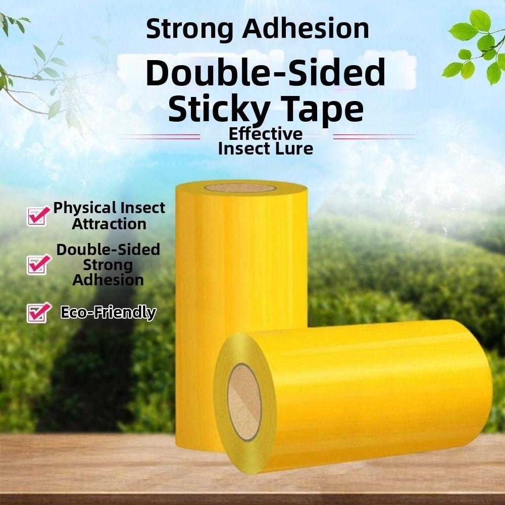 Yellow Outdoor Insect Trap 5/10M Crawling Insect Trap Insect Proof Tape Outdoor Use
