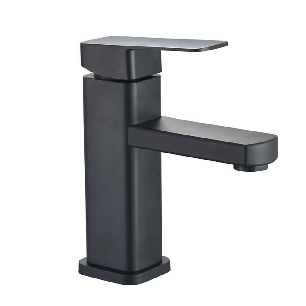 Steel Faucet Basin Faucet Black Plastic Handle Rust