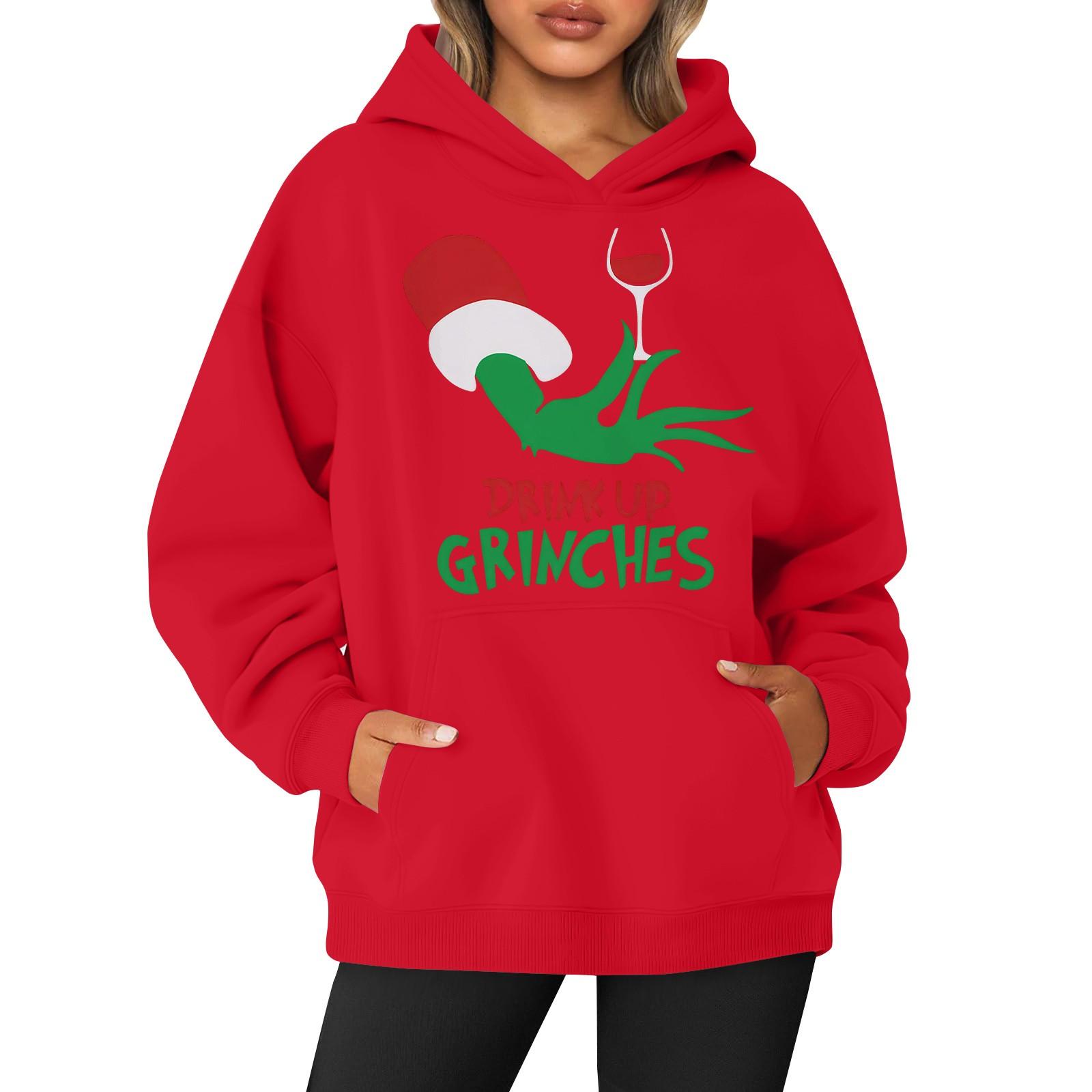 

Женская толстовка с капюшоном и круглым вырезом, длинными рукавами и цветочным принтом XL красный