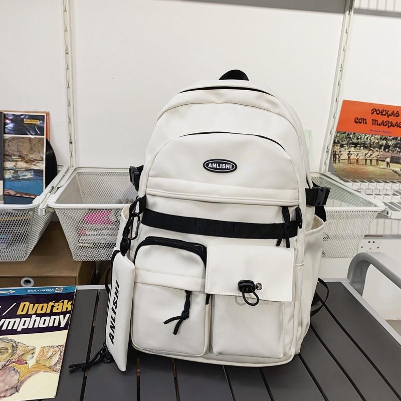 Schoolbag Japanese Harajuku Vintage Tooling School Bag Junior High School Student Large Capacity Backpack Male Tide ins Campus Style Backpack Female