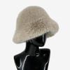 Winter women's fox fisherman hat, fashionable basin hat, warm large eave hat, WGLUVF fits all women's hat