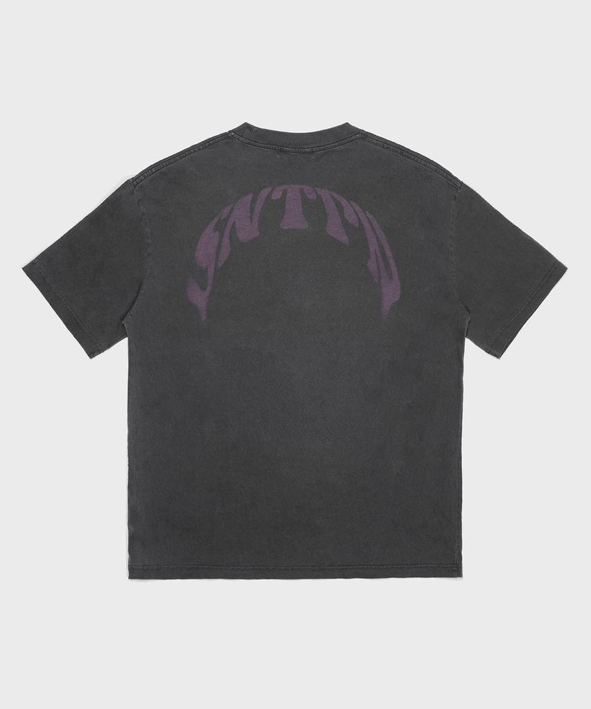 SAINTPAIN Sp Crescent Pigment Short Sleeve T-Shirt Charcoal