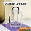 Transparent Hair Accessories and Jewelry Organizer Trolley Case