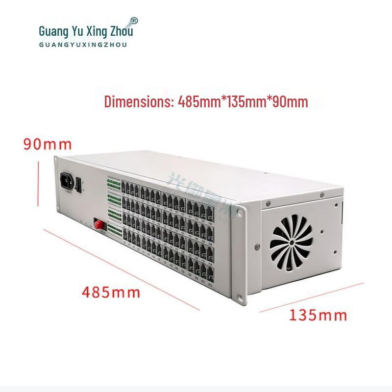 64-Channel PCM Voice & 100M Ethernet Fiber Optic Terminal