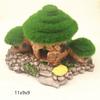 Résine Bois Coulé Mousse Aquarium Décoration de Paysage Ornements Flocage Trou d'Échappement Simulation Bois Mort Arbre Diamant
