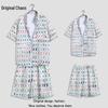 Hawaiian Floral Beach Resort Unisex Two-Piece Set: Loose Short Sleeve Shirt & Shorts