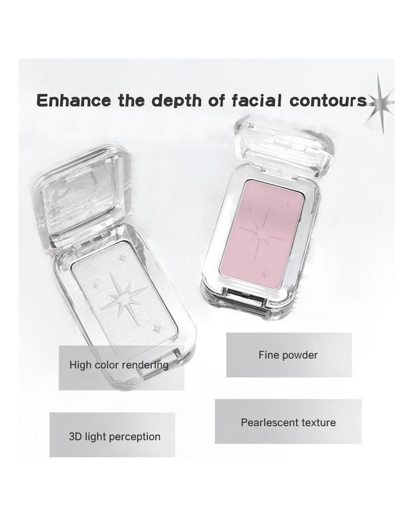 Biya Highlighter Matte Pearlescent Long-lasting Fine Shimmer Brightens And Enhances Three-dimensional Effect Shiny Highlighter