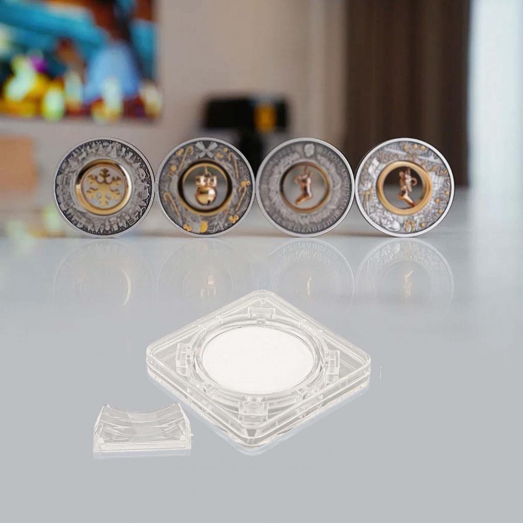 Coins Collection Swivel Bracket Product Name Coins Protective Box Quick Storage