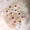 Winter Rilakkuma 3D Cartoon Embossed Waterproof Decorative Stickers for Nails and Pens