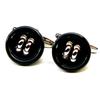 Gdesign Classic 1116 Button Cufflinks (Black)