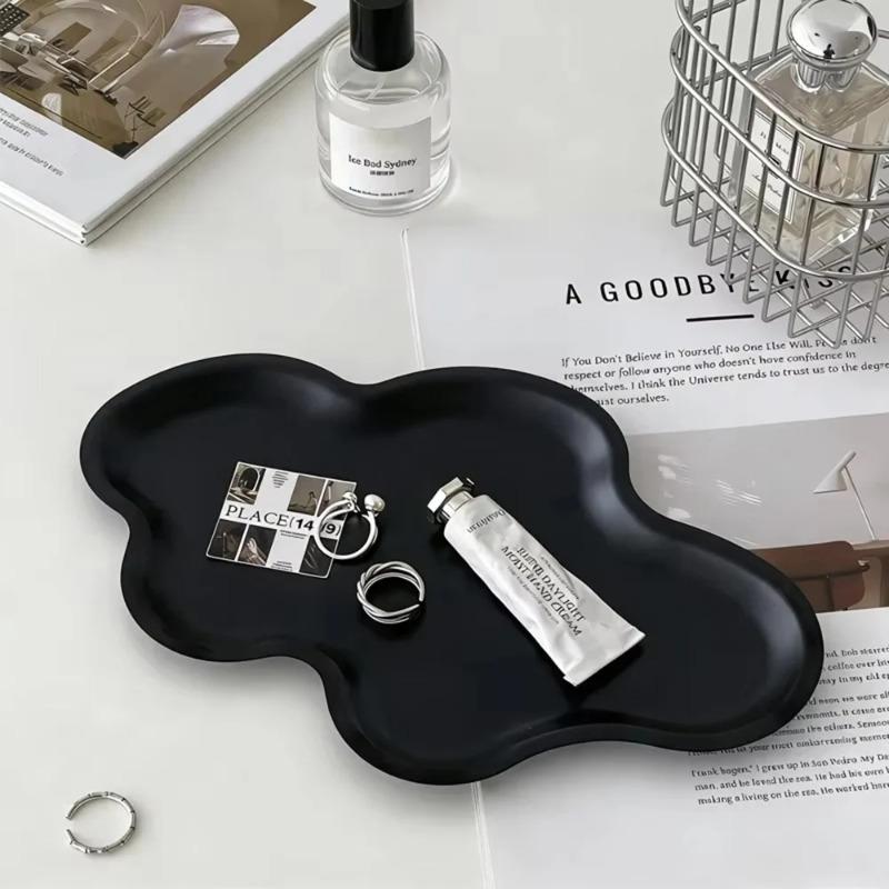 Cloud Shaped Stainless Steel Perfume Trinket Catchalls Display Organizers Aesthetic Minimalist Bedroom Decor Storage Trays