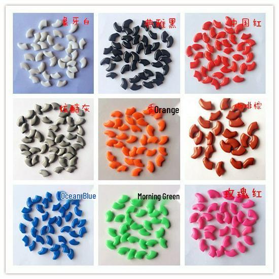 Pet Nail Caps: Anti-Scratch Paw Covers for Dogs and Cats - Regular Color Series