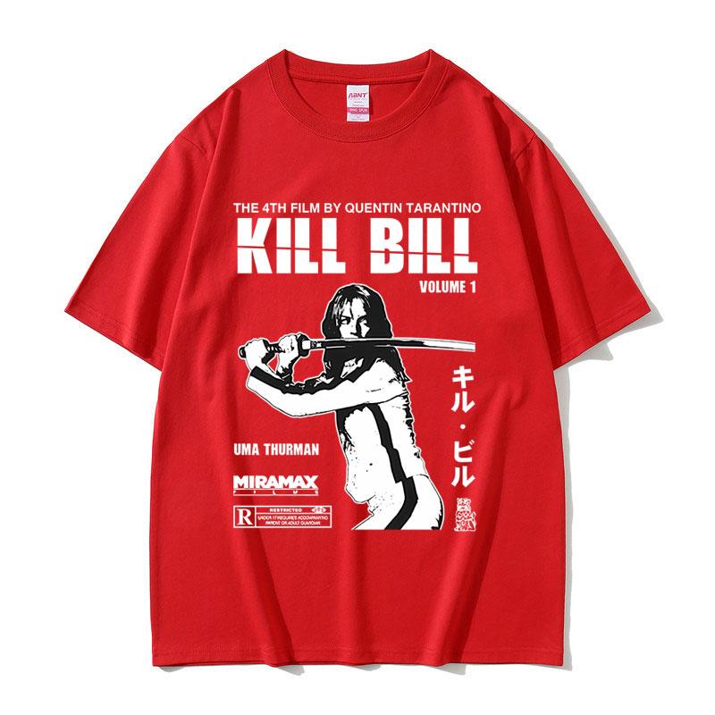 Slavný režisér Quentin Tarantino Film Kill Bill Tričko Pánské Dámské Letní O-výstřih Vintage Trička Pánská Ležérní Bavlněná Trička