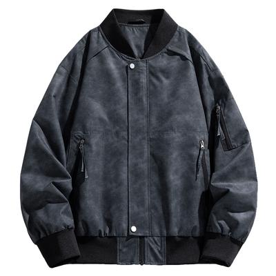 Casual Men's Jacket Men's Fashion Trendy Men's Casual American Baseball Collar Jacket