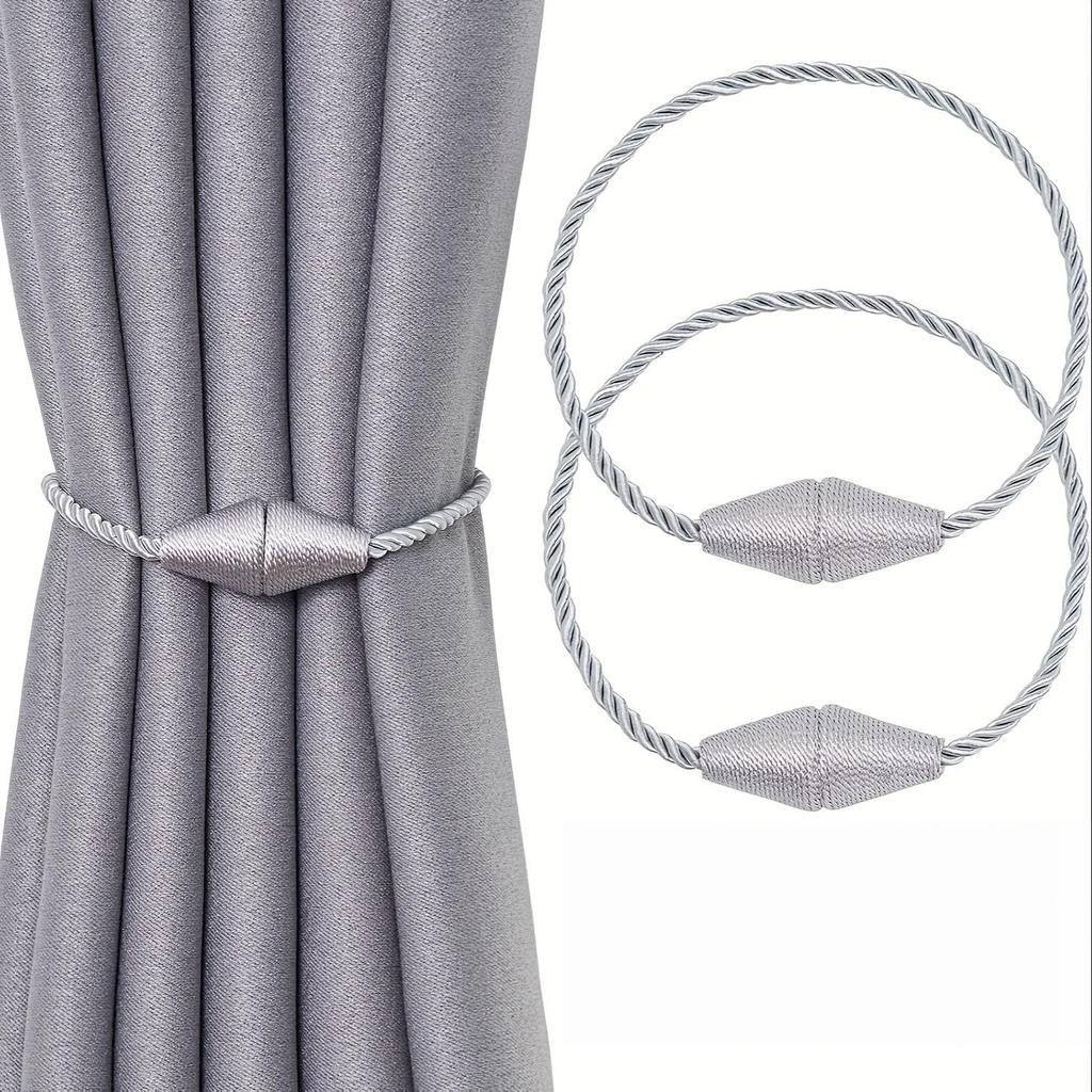 Magnetic Curtain Tieback No Drill Curtain Holder Cylinder Curtain Buckle Curtain Tie Clip Home Curtain Accessories