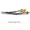 10 12 Pin Car Radio Rear View 360° Backup Camera Video RCA Input Output Cable Adapter Wiring Connector For Android Accessories