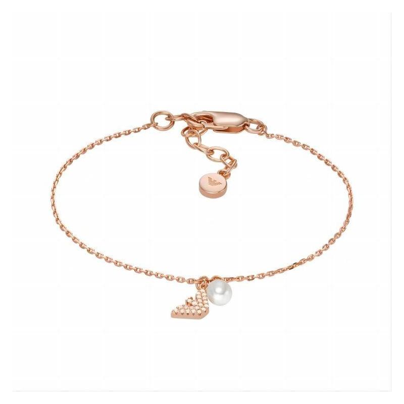 Emporio Armani Bracelet Fashionable and Simple Rose Gold Temperament Diamond Eagle Freshwater Pearl Rose Gold F (fits All) In Original Bag