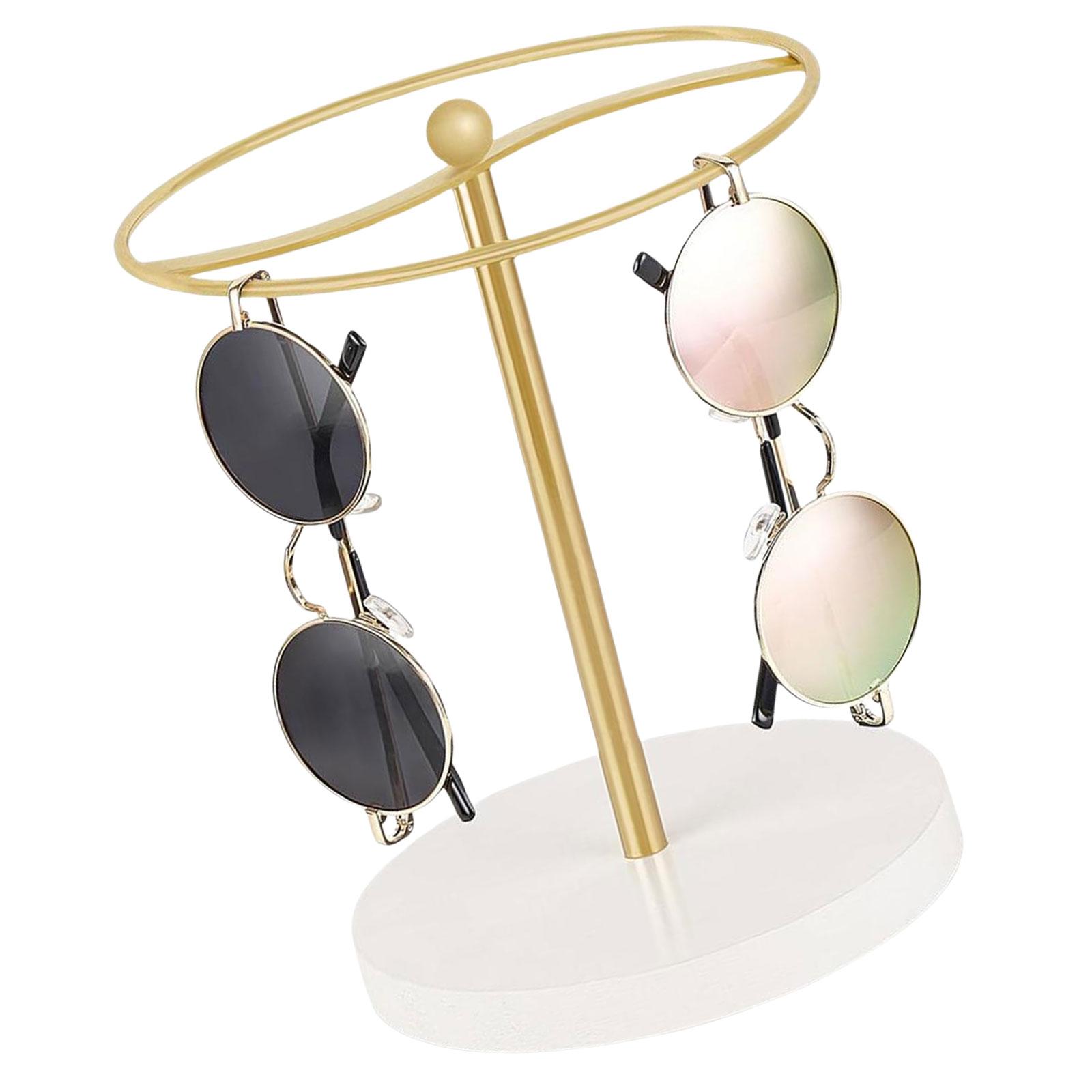 

Організатор для сонцезахисних окулярів Підставка-дисплей Золотий/Чорний Організатори для окулярів Стильний тримач для окулярів для будь-якої обстановки