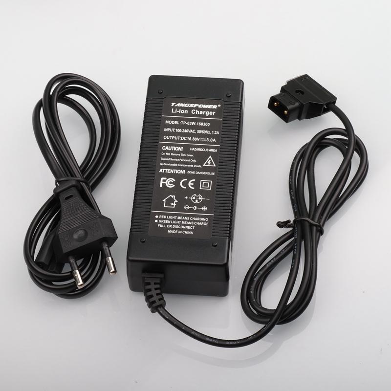 16.8V 3A D-Tap Battery Charger for Camcorder V Mount / V Lock Battery Pack Camera Battery Camcorder Power Adapter dtap Plug