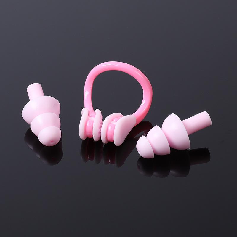Waterproof Silicone Swimming Nose Clip & Ear Plugs Set with Case