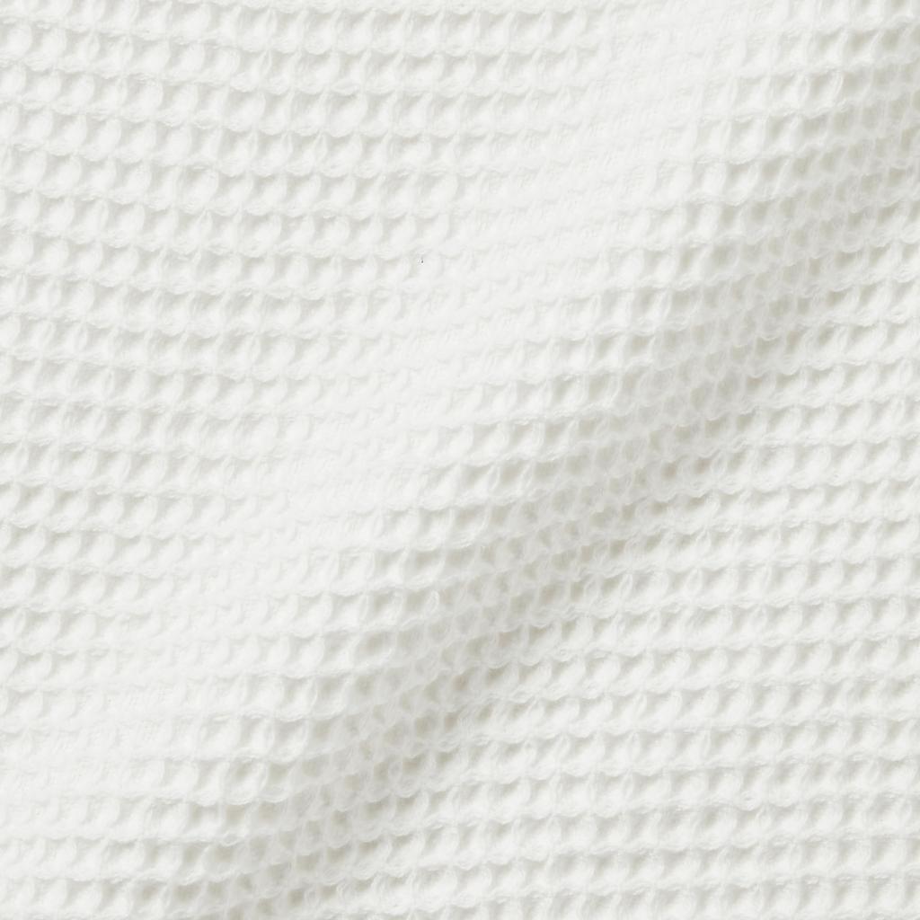 MUJI Waffle Weave Large Bath Towels, Off-White, Set of 2, 70 x 140cm, Lint-Resistant, Quick-Drying, Product Code: 83344863