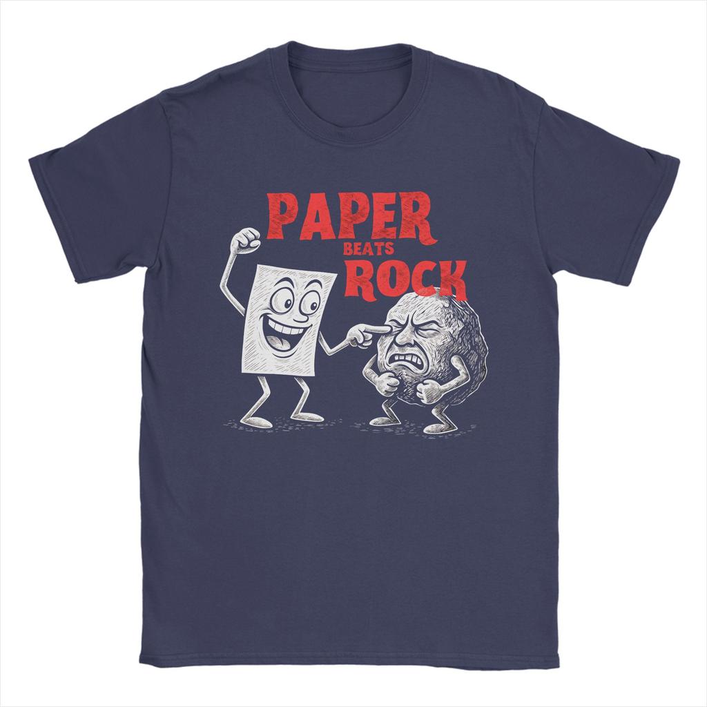 Ppaper Beating Rock TShirt Summer  Fashion TShirts Unisex Cotton Crewneck 4XL 5XL 6XL Top Tees Short Sleeves Vintage Tops