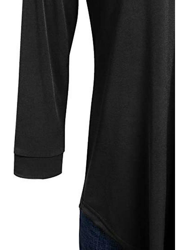 2025 Elegant Chiffon V-Neck Women's Shirt - Three-Quarter Sleeves, Solid Color