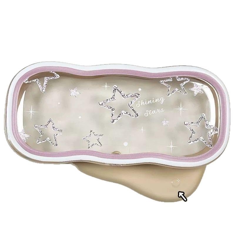 Minimalist Floral Bow Wavy Eyeglass Case,Creative Personalized Glasses Storage Box, Butterfly Kitty Eyewear Holder For Students